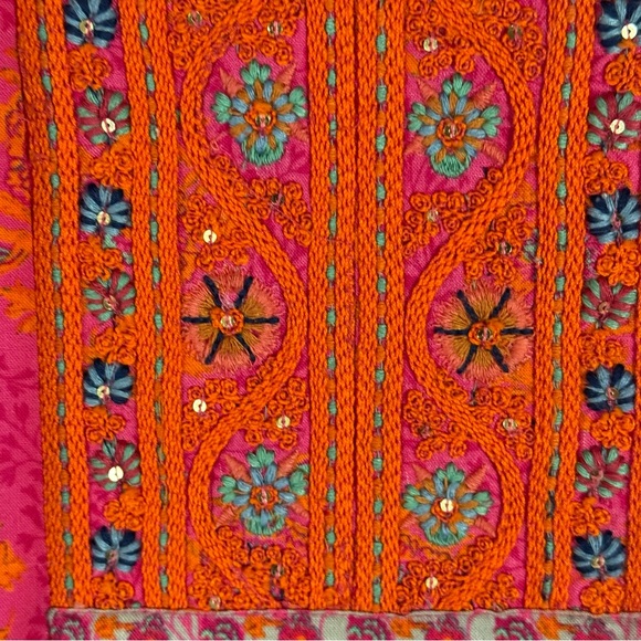 Soft Surroundings Bohemian Pink and Orange Women's Tunic - Picture 4 of 10